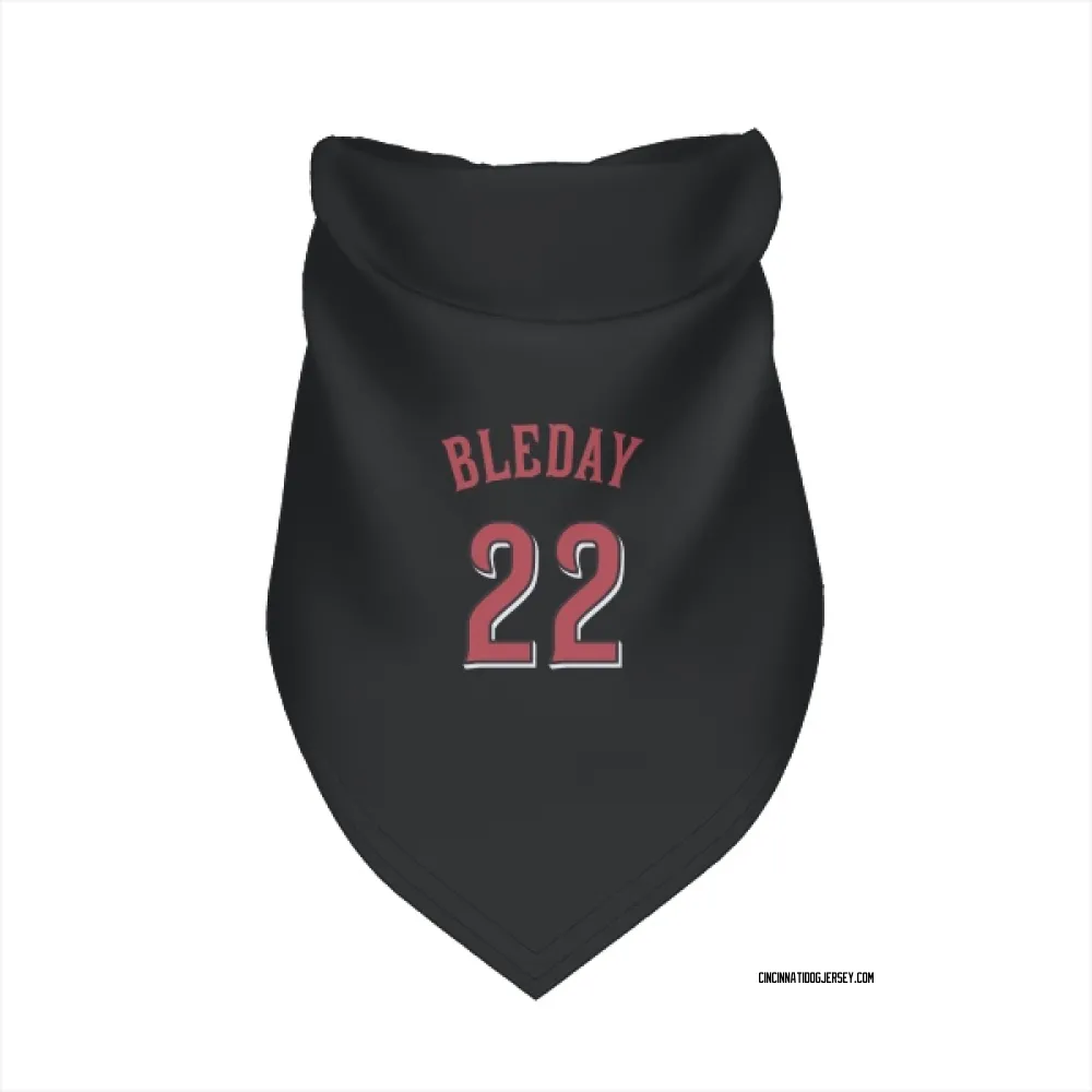 Cincinnati Reds JJ Bleday Black Pet Bandana for Dog & Cat