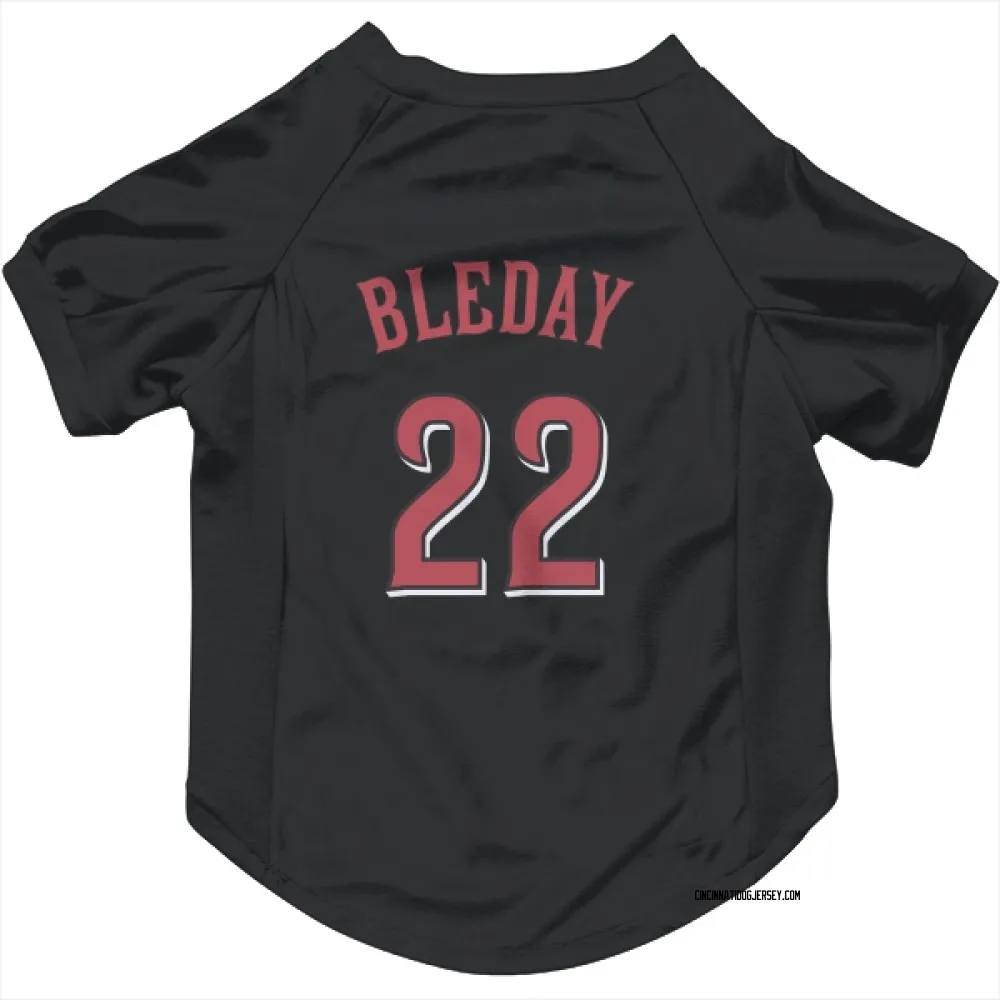 Cincinnati Reds JJ Bleday Black Pet Jersey for Dog & Cat