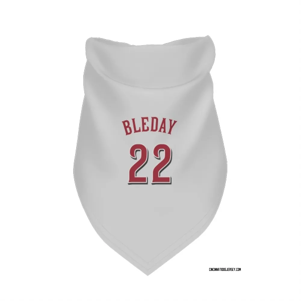 Cincinnati Reds JJ Bleday White Pet Bandana for Dog & Cat