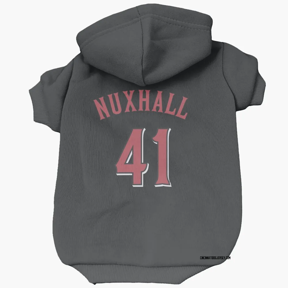 Cincinnati Reds Joe Nuxhall Black Pet Hoodie for Dog & Cat