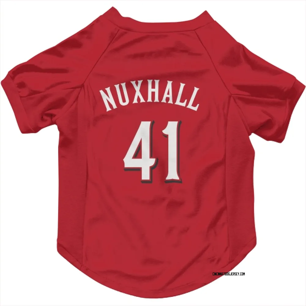 Cincinnati Reds Joe Nuxhall Scarlet Pet Jersey for Dog & Cat