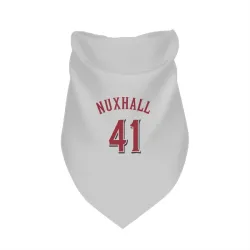 Cincinnati Reds Joe Nuxhall White Pet Bandana for Dog & Cat