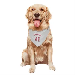 Cincinnati Reds Joe Nuxhall White Pet Bandana for Dog & Cat
