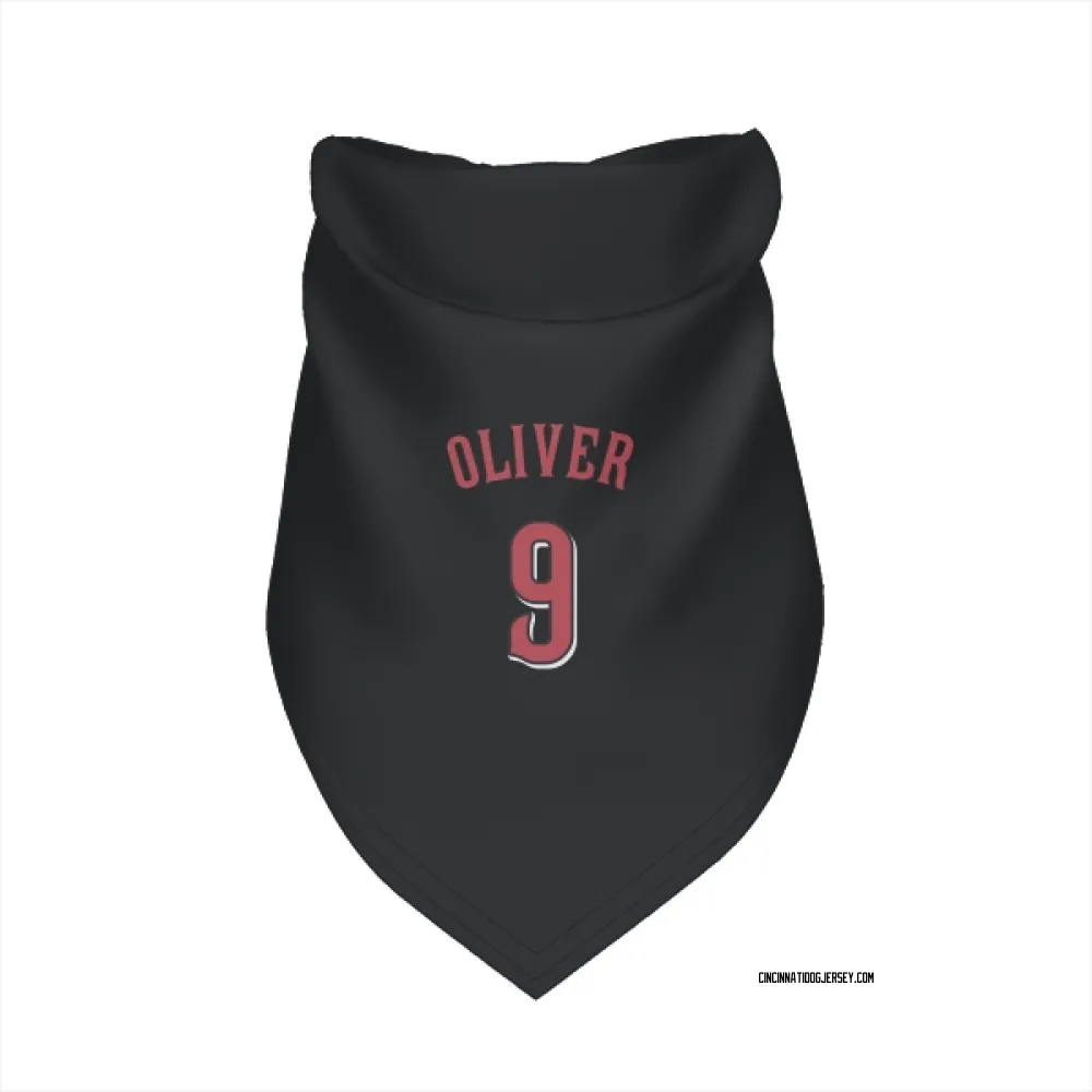 Cincinnati Reds Joe Oliver Black Pet Bandana for Dog & Cat