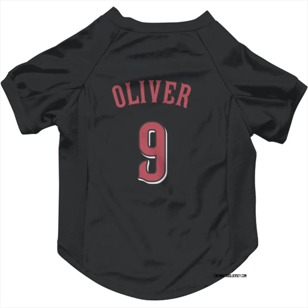 Cincinnati Reds Joe Oliver Black Pet Jersey for Dog & Cat