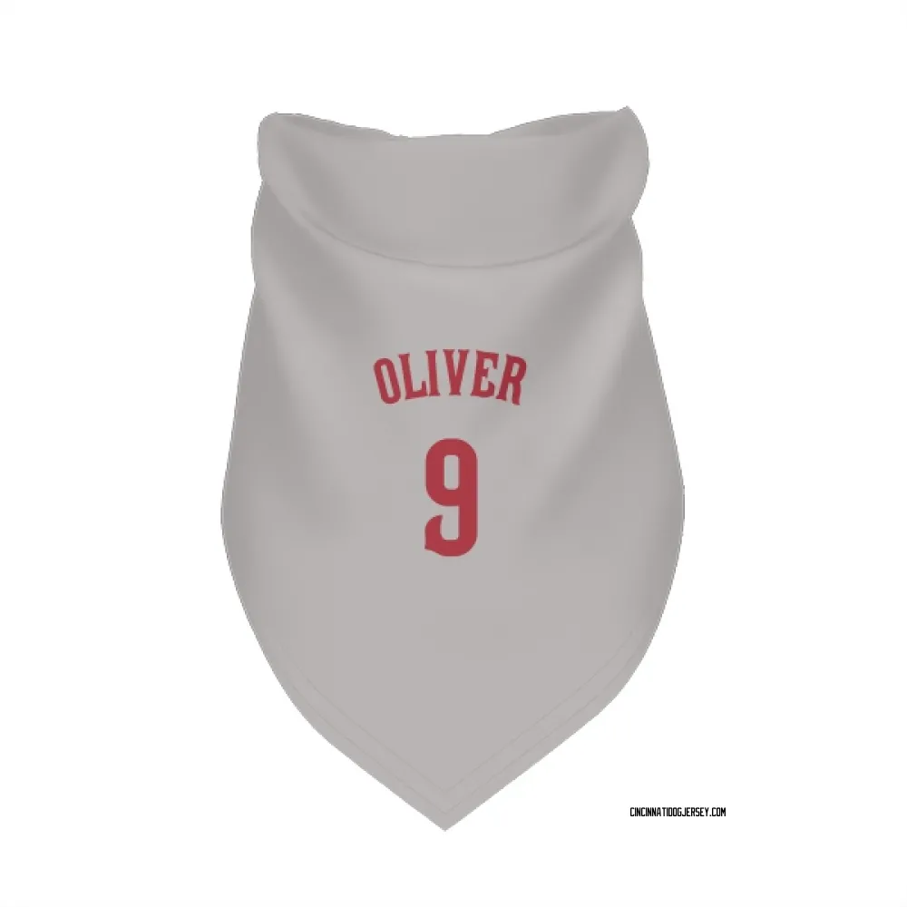 Cincinnati Reds Joe Oliver Gray Pet Bandana for Dog & Cat