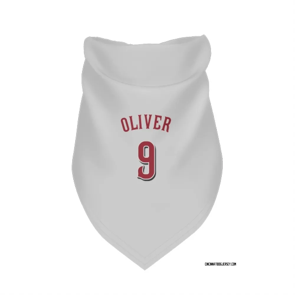 Cincinnati Reds Joe Oliver White Pet Bandana for Dog & Cat