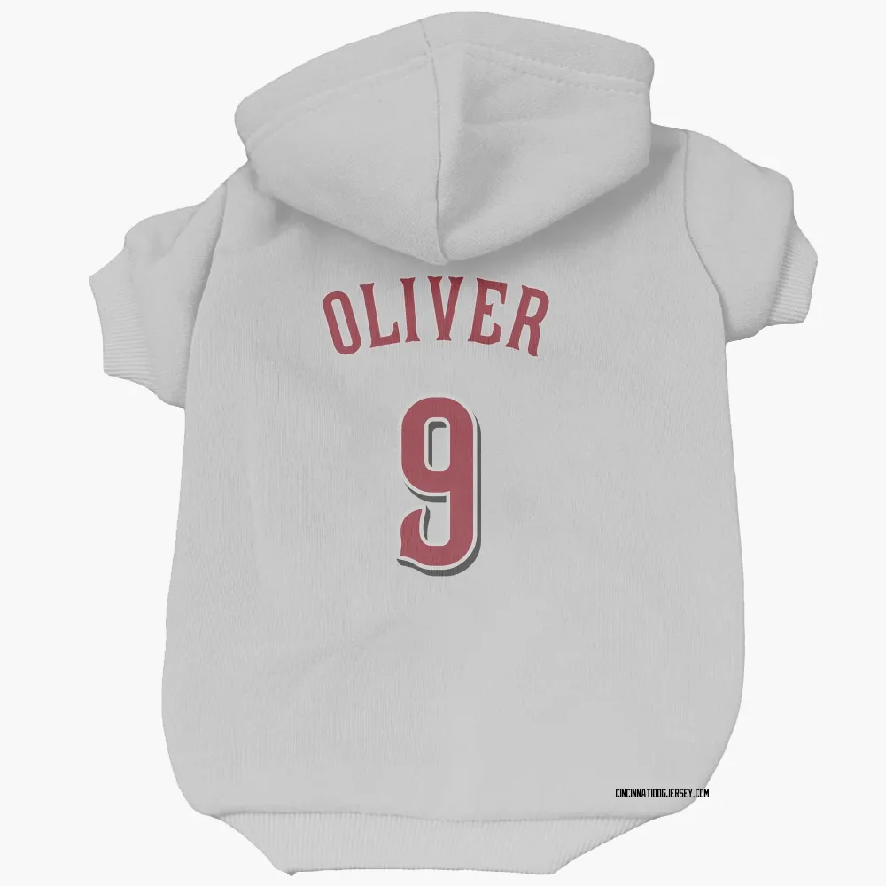 Cincinnati Reds Joe Oliver White Pet Hoodie for Dog & Cat