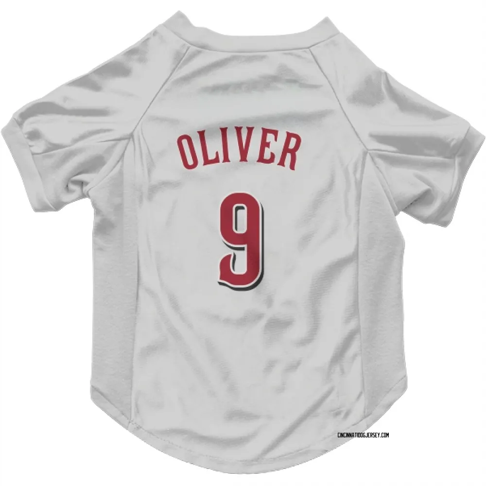 Cincinnati Reds Joe Oliver White Pet Jersey for Dog & Cat