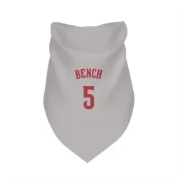 Cincinnati Reds Johnny Bench Gray Pet Bandana for Dog & Cat