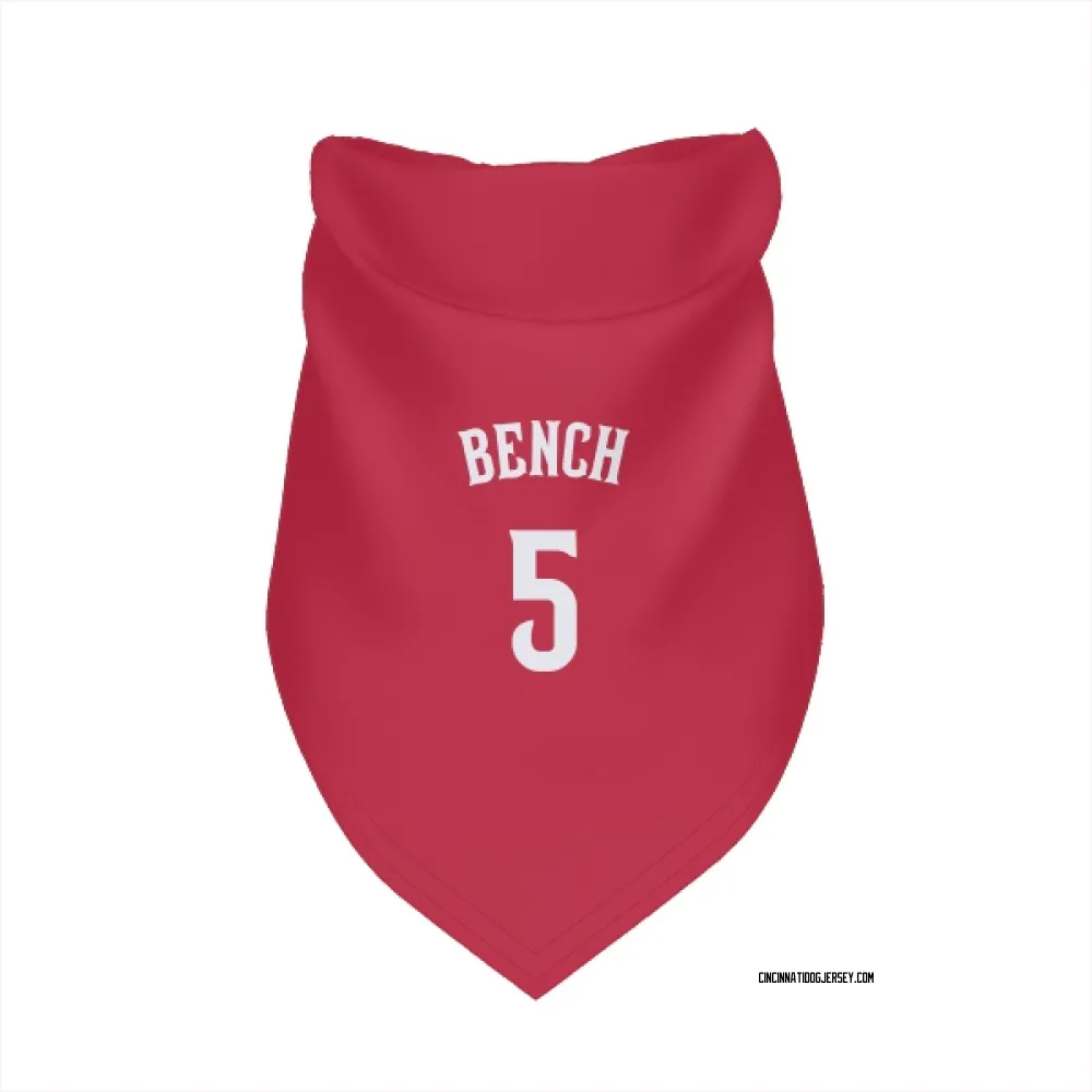 Cincinnati Reds Johnny Bench Red Pet Bandana for Dog & Cat