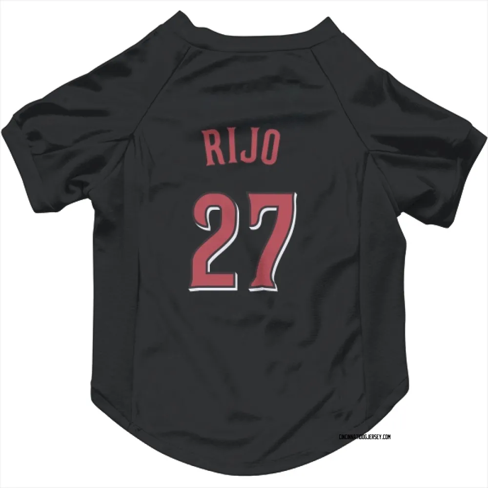 Cincinnati Reds Jose Rijo Black Pet Jersey for Dog & Cat