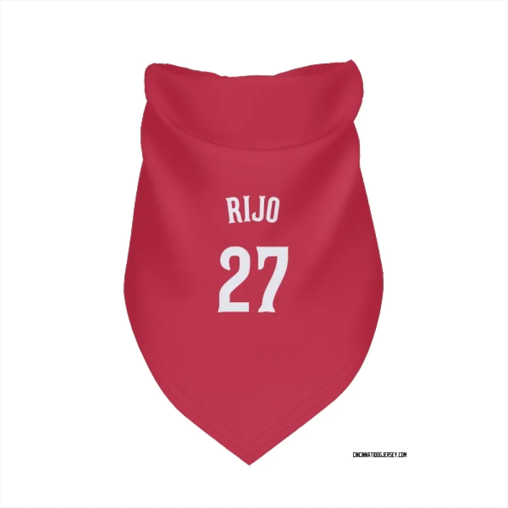 Cincinnati Reds Jose Rijo Red Pet Bandana for Dog & Cat