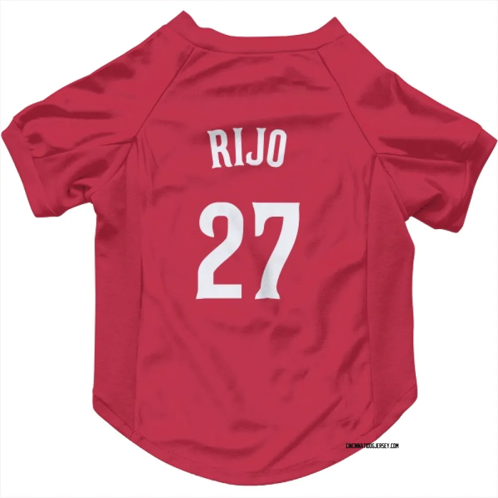 Cincinnati Reds Jose Rijo Red Pet Jersey for Dog & Cat