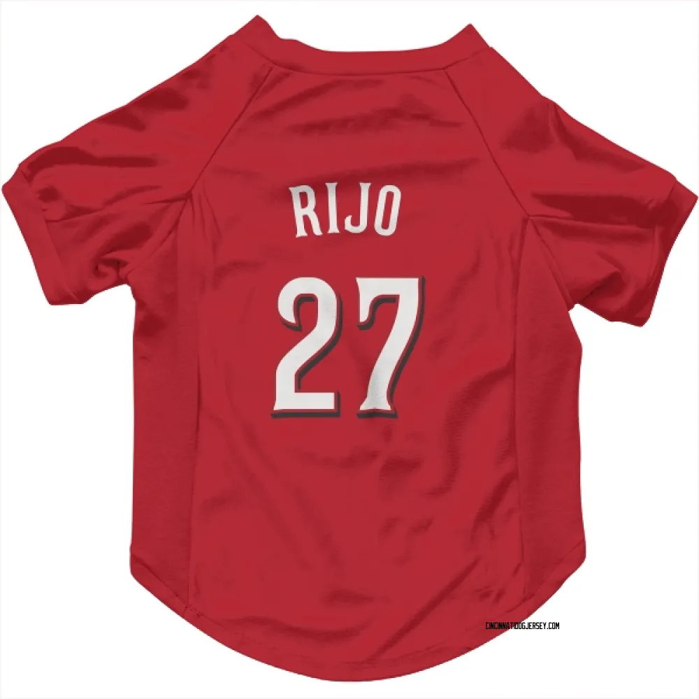 Cincinnati Reds Jose Rijo Scarlet Pet Jersey for Dog & Cat