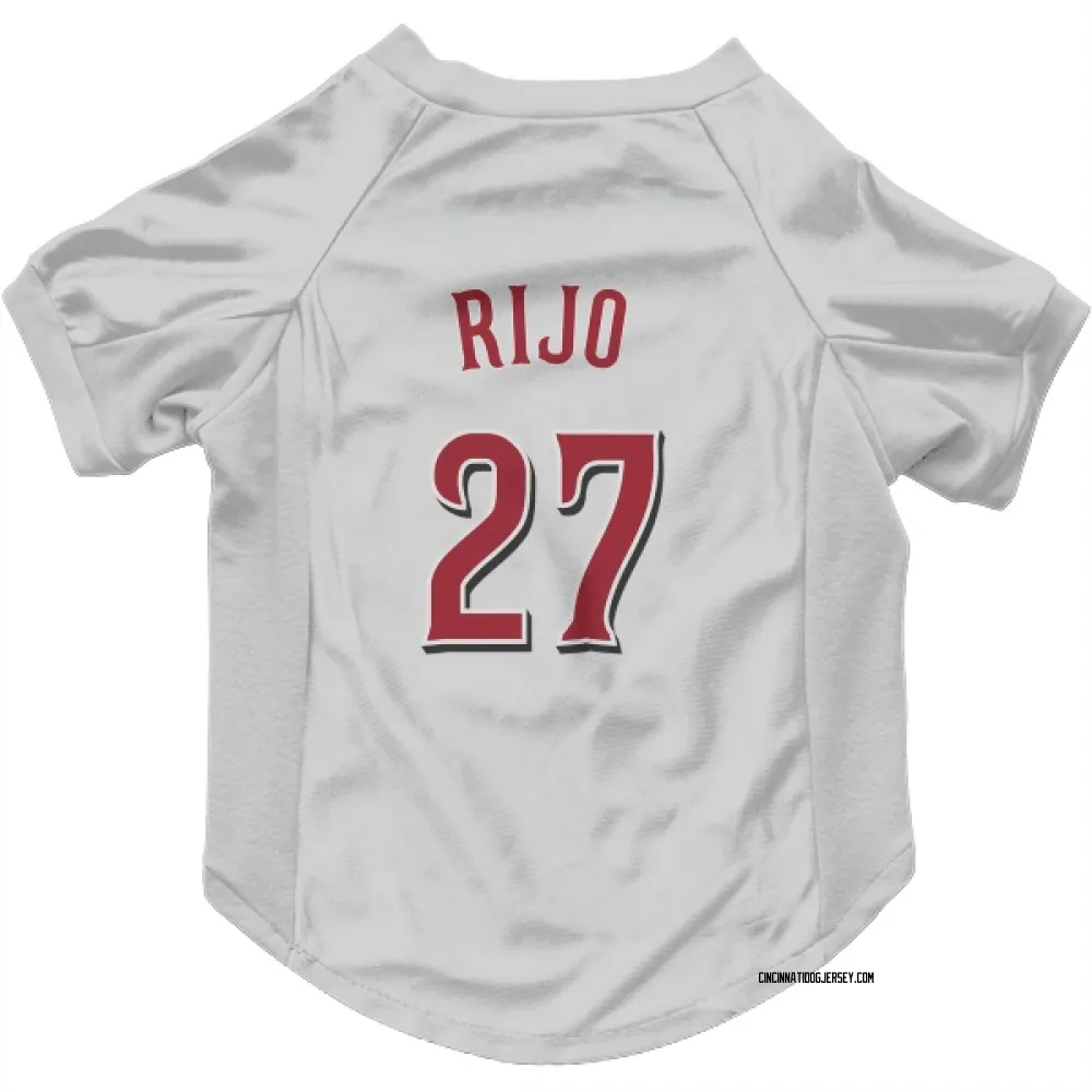 Cincinnati Reds Jose Rijo White Pet Jersey for Dog & Cat