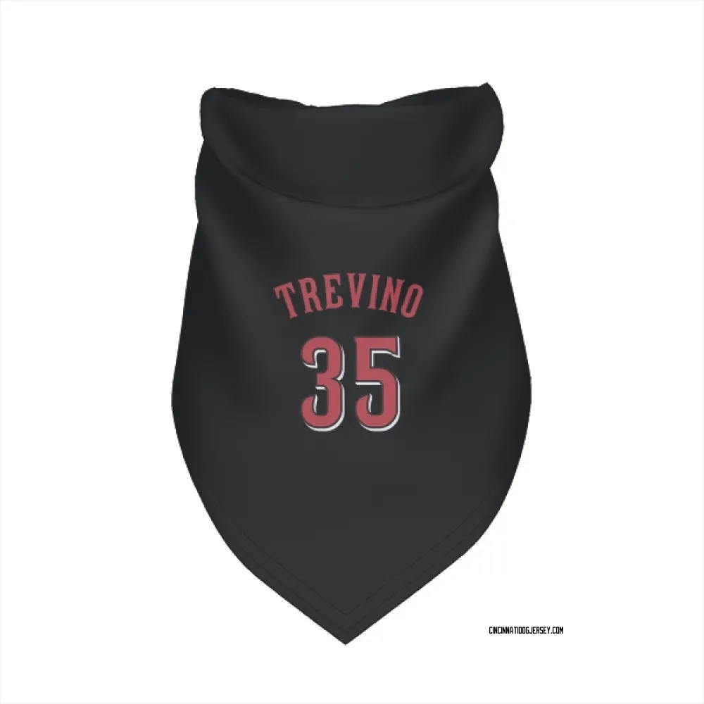 Cincinnati Reds Jose Trevino Black Pet Bandana for Dog & Cat