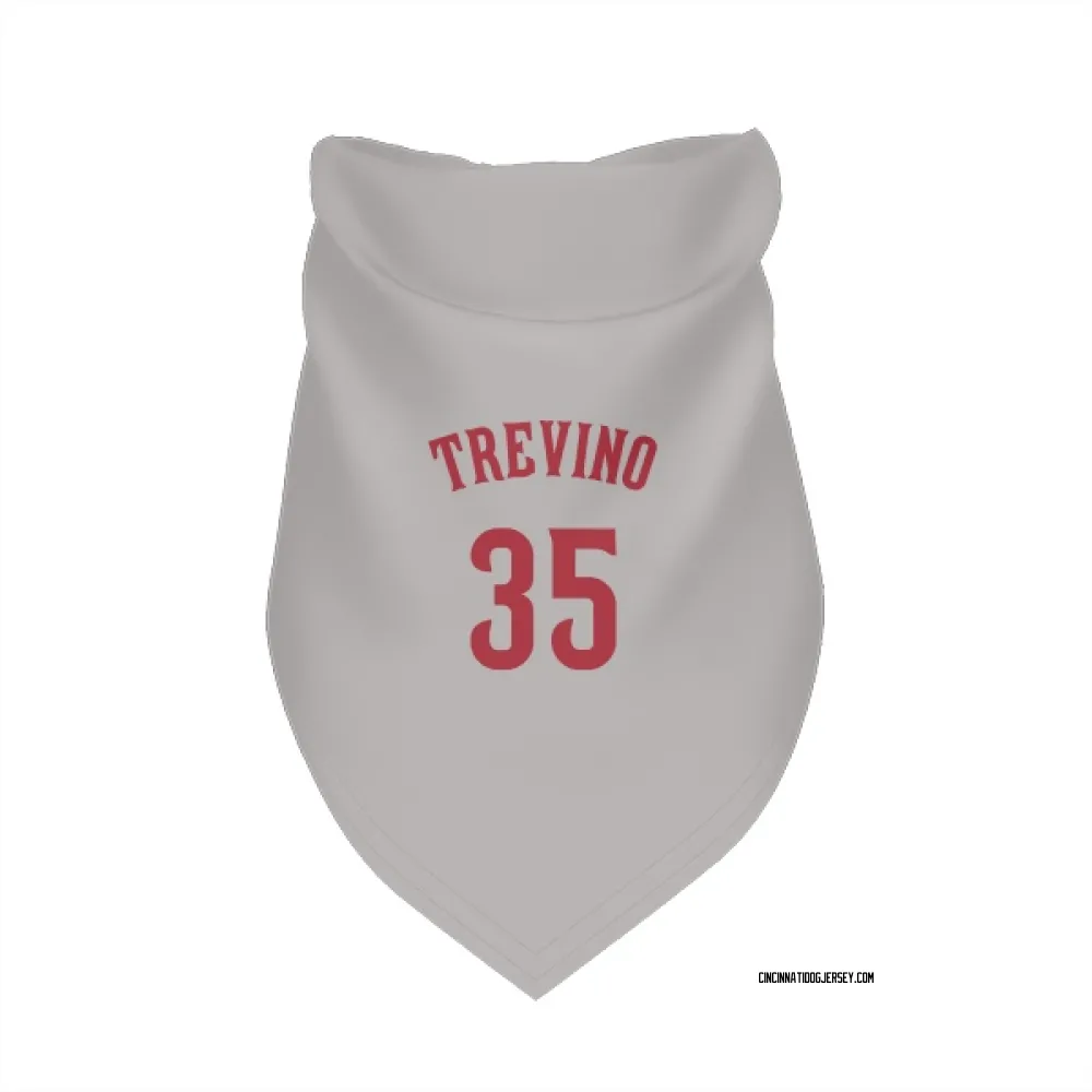 Cincinnati Reds Jose Trevino Gray Pet Bandana for Dog & Cat