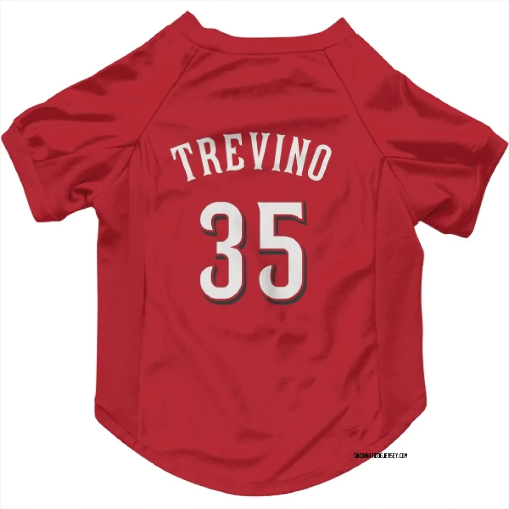 Cincinnati Reds Jose Trevino Scarlet Pet Jersey for Dog & Cat