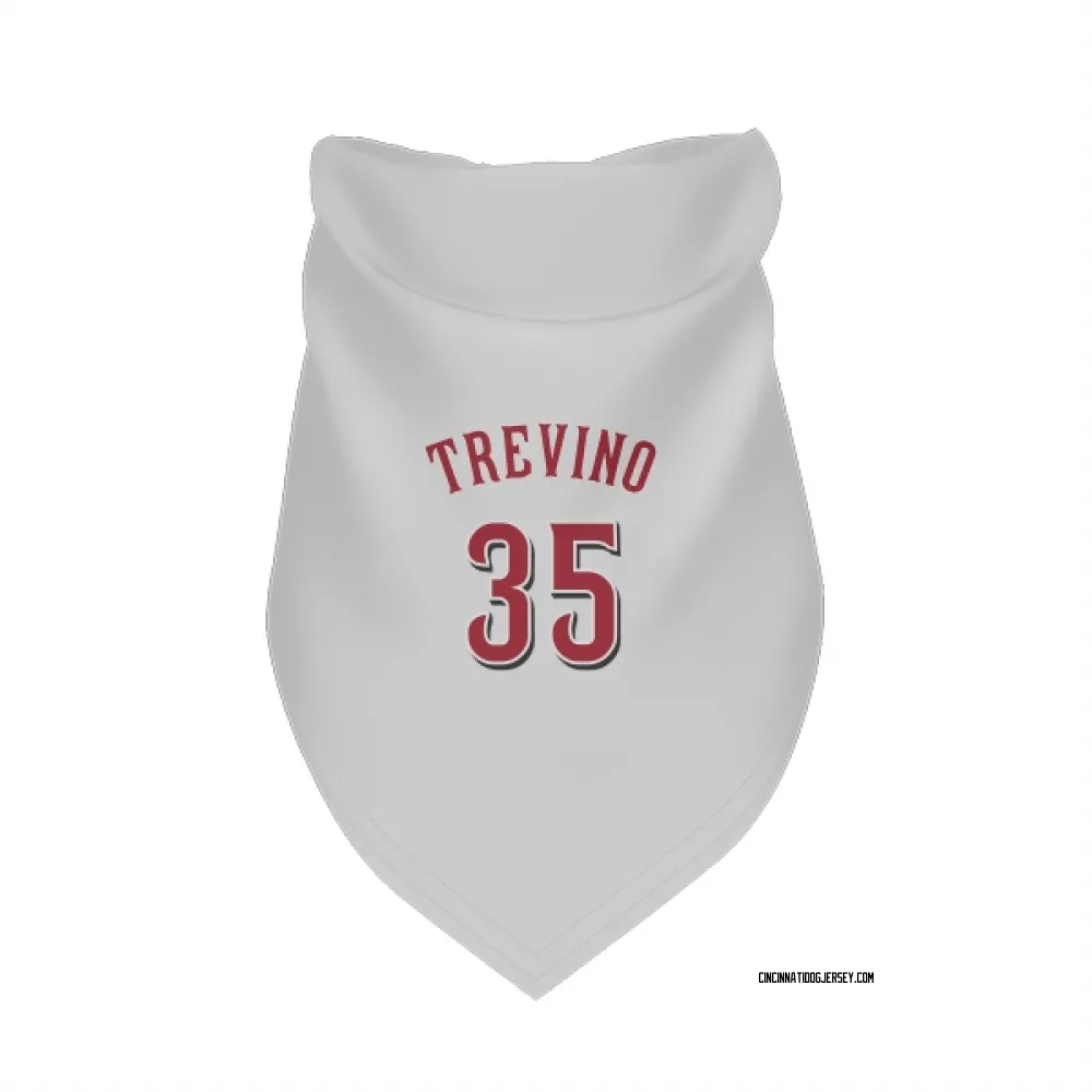 Cincinnati Reds Jose Trevino White Pet Bandana for Dog & Cat