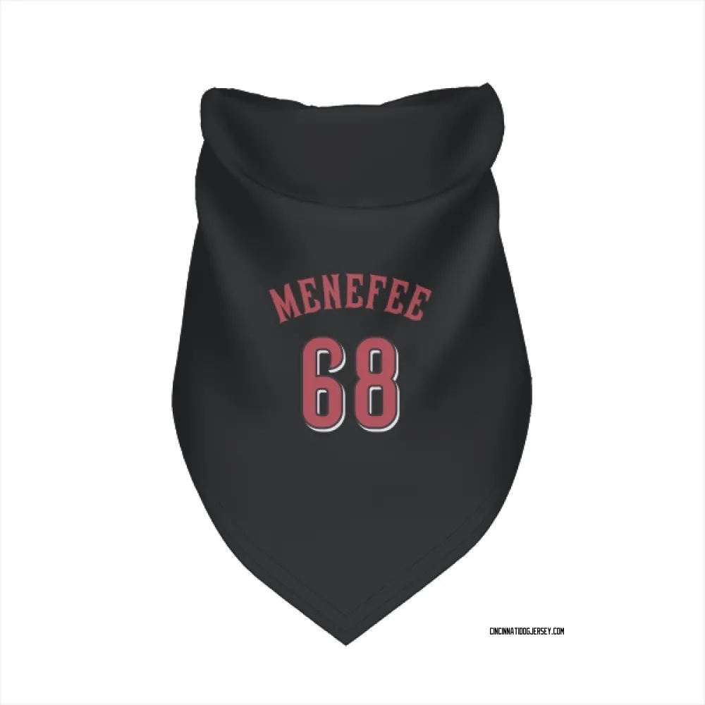 Cincinnati Reds Joseph Menefee Black Pet Bandana for Dog & Cat