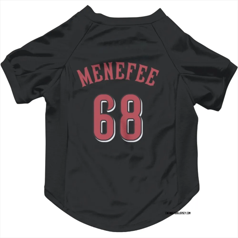 Cincinnati Reds Joseph Menefee Black Pet Jersey for Dog & Cat