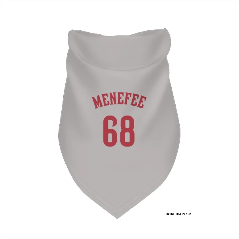 Cincinnati Reds Joseph Menefee Gray Pet Bandana for Dog & Cat