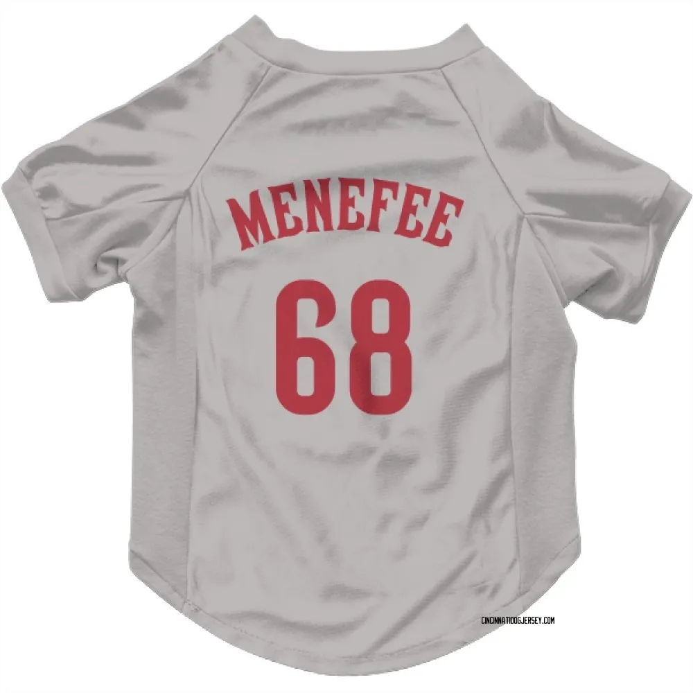 Cincinnati Reds Joseph Menefee Gray Pet Jersey for Dog & Cat