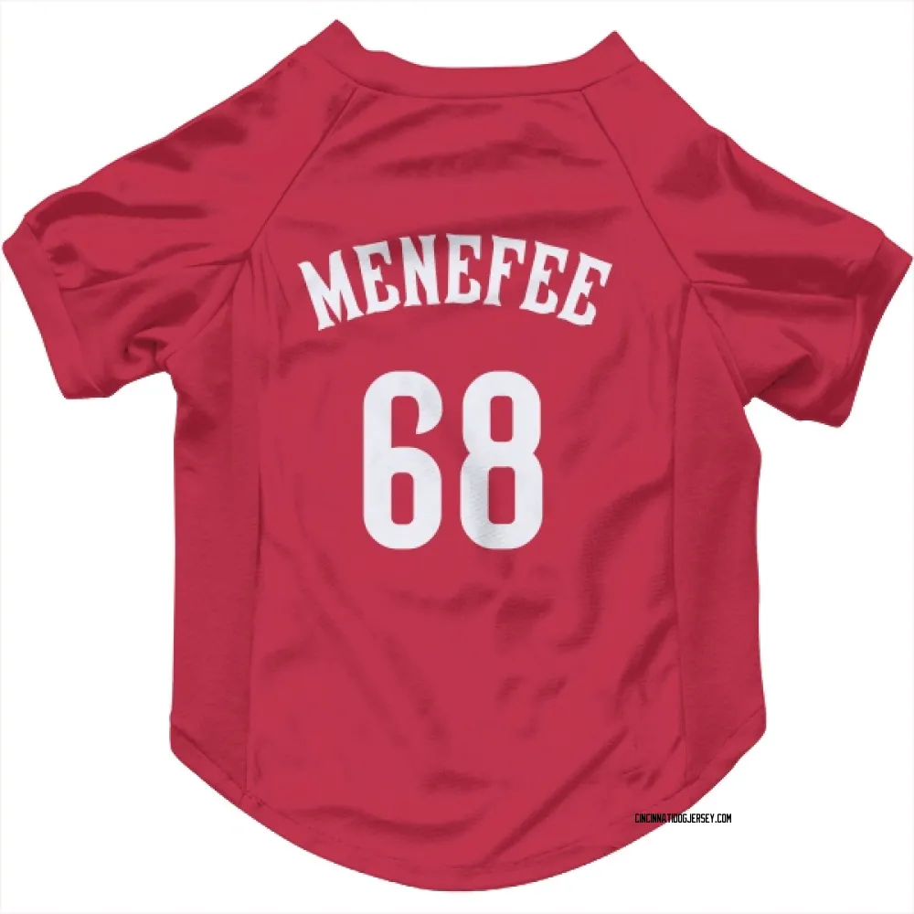 Cincinnati Reds Joseph Menefee Red Pet Jersey for Dog & Cat