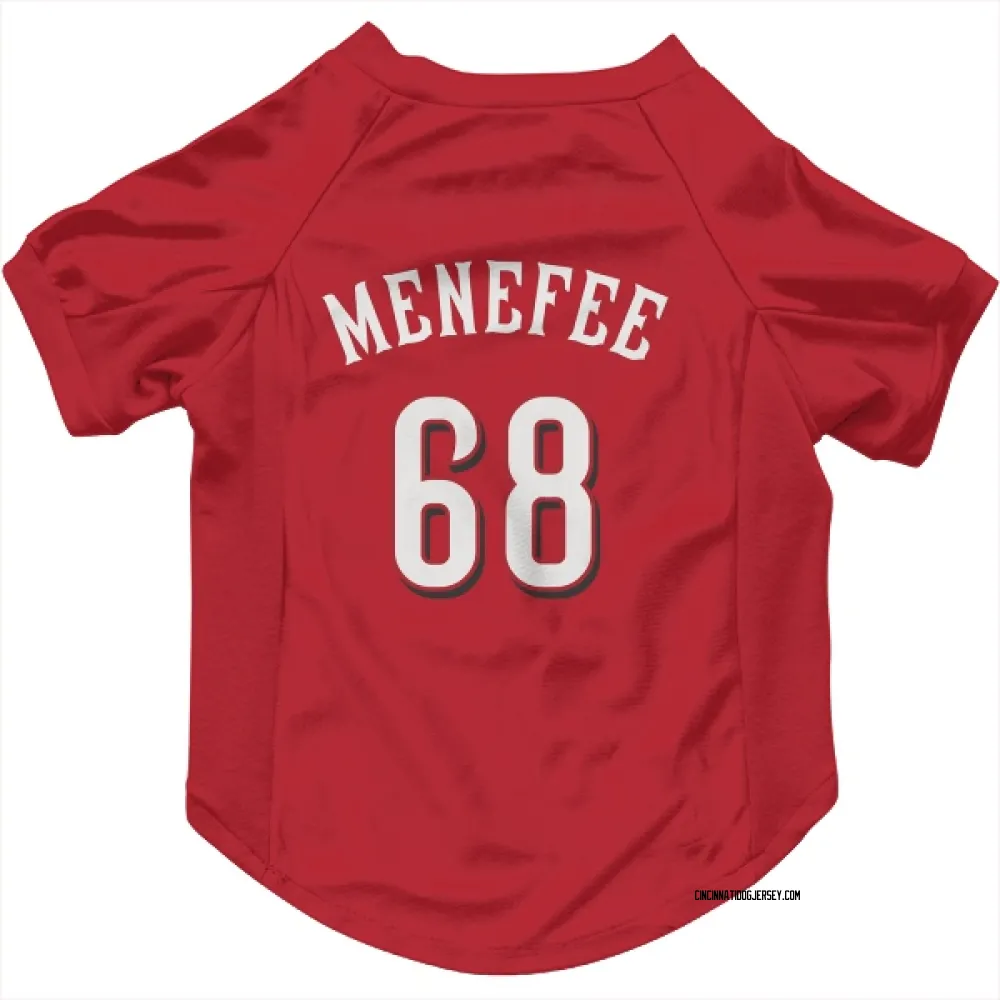 Cincinnati Reds Joseph Menefee Scarlet Pet Jersey for Dog & Cat