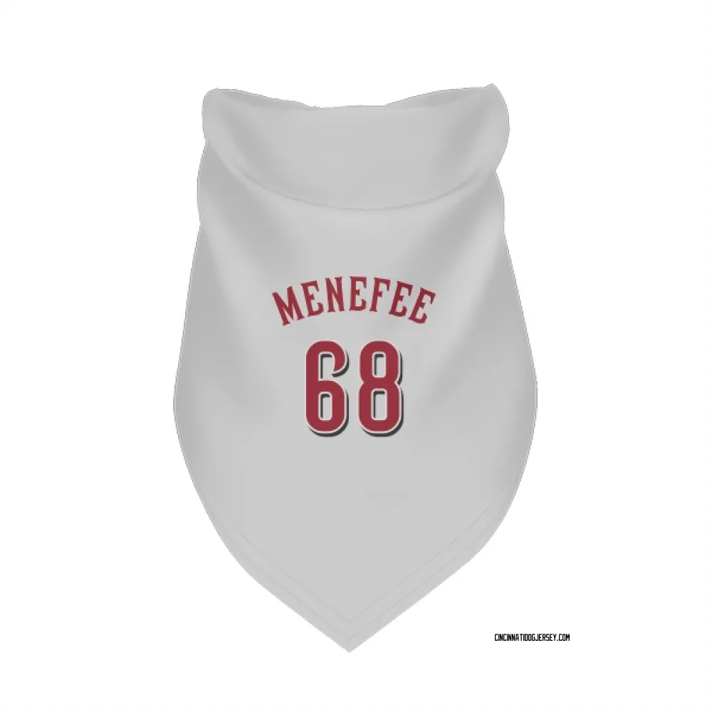 Cincinnati Reds Joseph Menefee White Pet Bandana for Dog & Cat