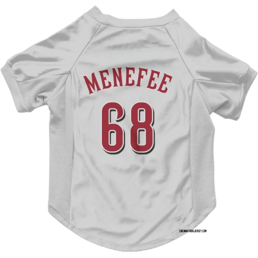 Cincinnati Reds Joseph Menefee White Pet Jersey for Dog & Cat