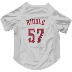 Cincinnati Reds JT Riddle White Pet Jersey for Dog & Cat