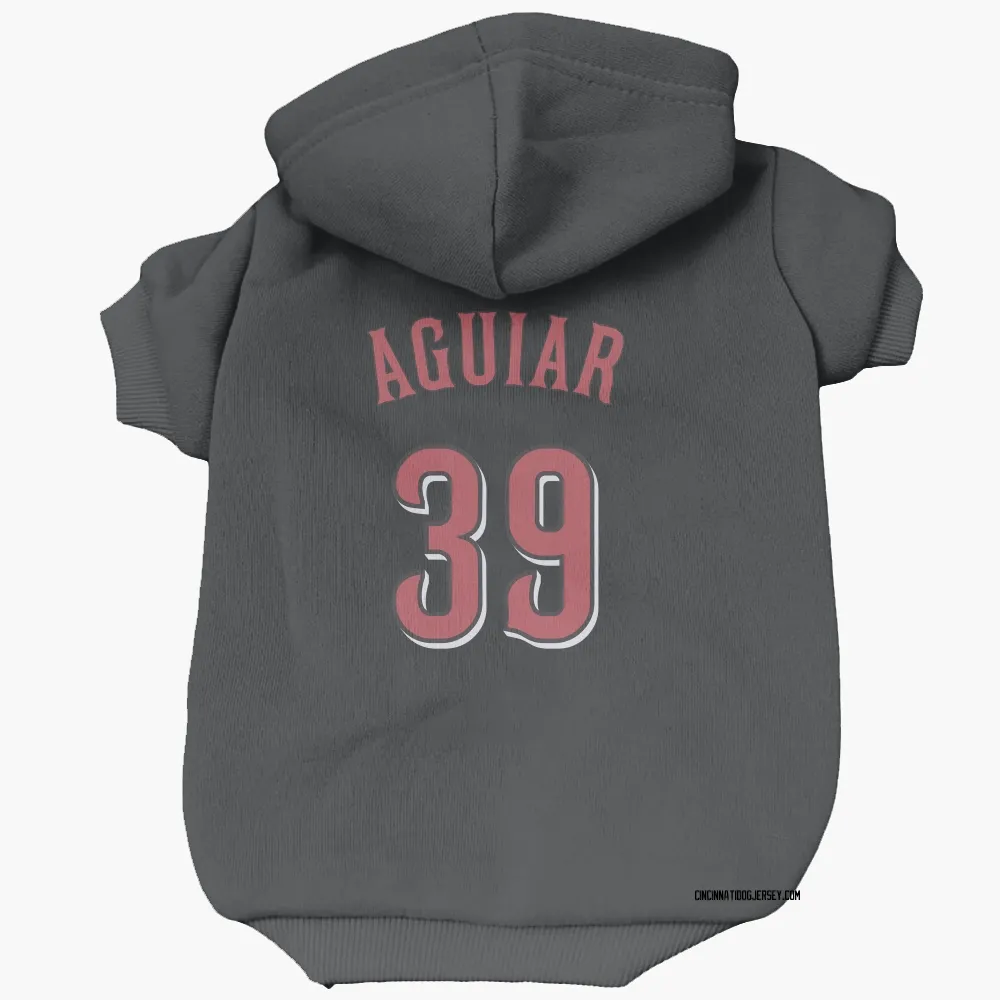 Cincinnati Reds Julian Aguiar Black Pet Hoodie for Dog & Cat