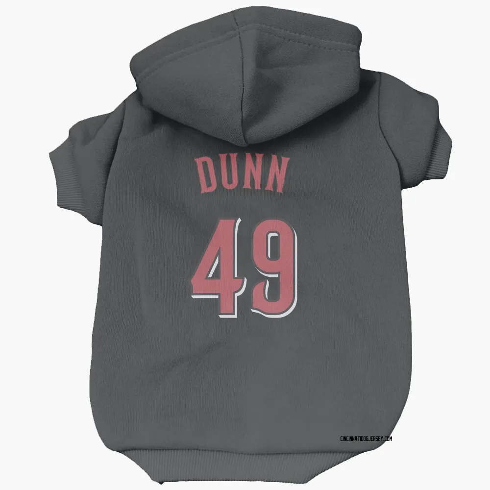 Cincinnati Reds Justin Dunn Black Pet Hoodie for Dog & Cat