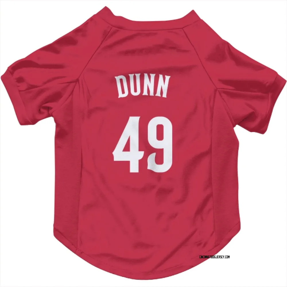 Cincinnati Reds Justin Dunn Red Pet Jersey for Dog & Cat