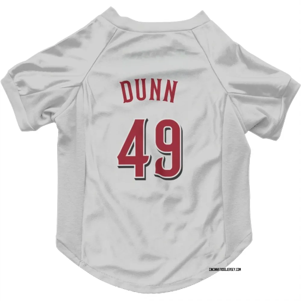 Cincinnati Reds Justin Dunn White Pet Jersey for Dog & Cat