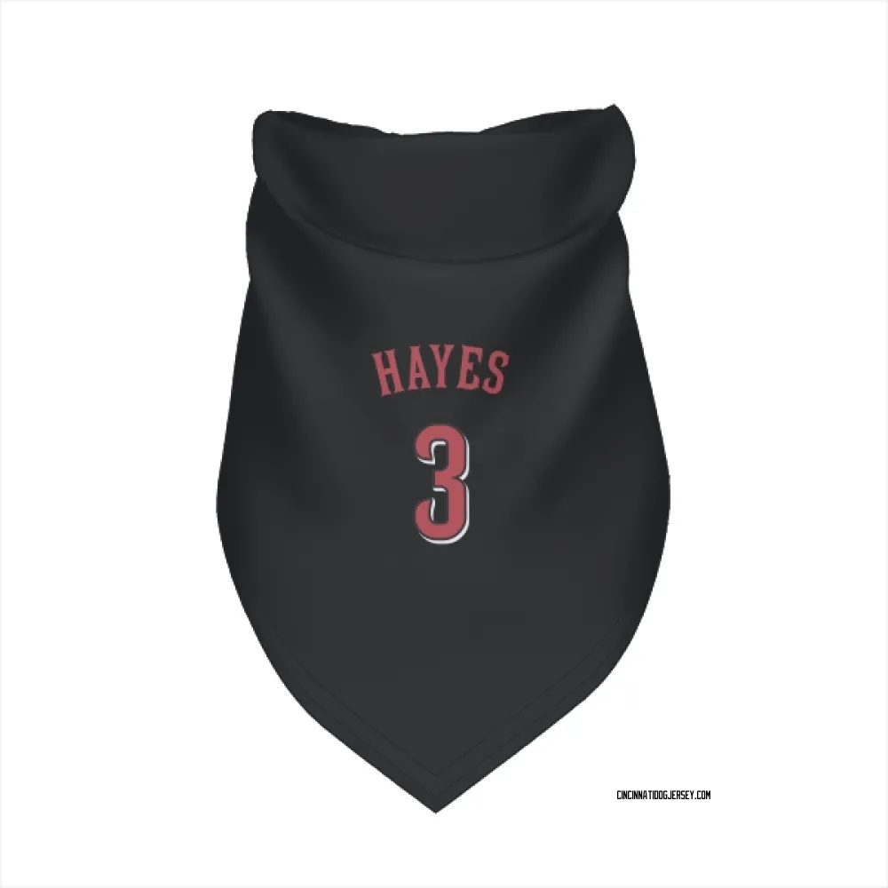 Cincinnati Reds Ke'Bryan Hayes Black Pet Bandana for Dog & Cat