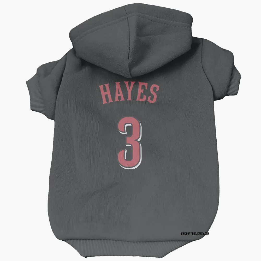Cincinnati Reds Ke'Bryan Hayes Black Pet Hoodie for Dog & Cat