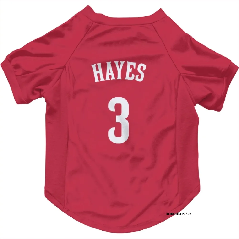 Cincinnati Reds Ke'Bryan Hayes Red Pet Jersey for Dog & Cat