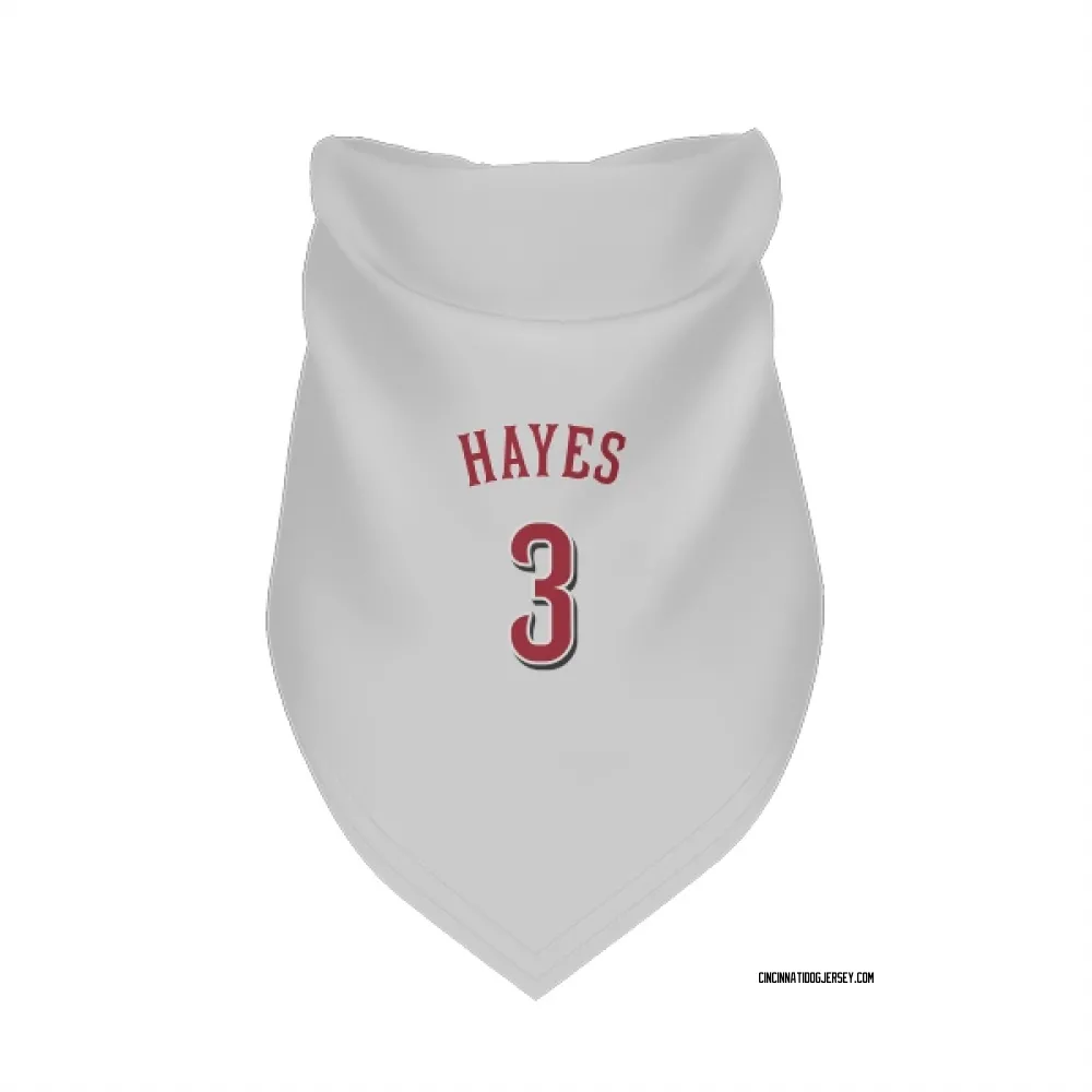 Cincinnati Reds Ke'Bryan Hayes White Pet Bandana for Dog & Cat
