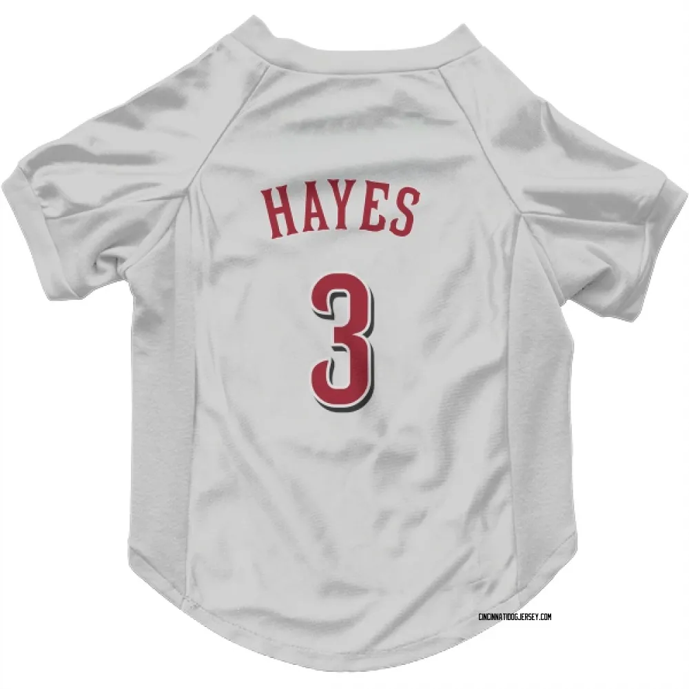 Cincinnati Reds Ke'Bryan Hayes White Pet Jersey for Dog & Cat