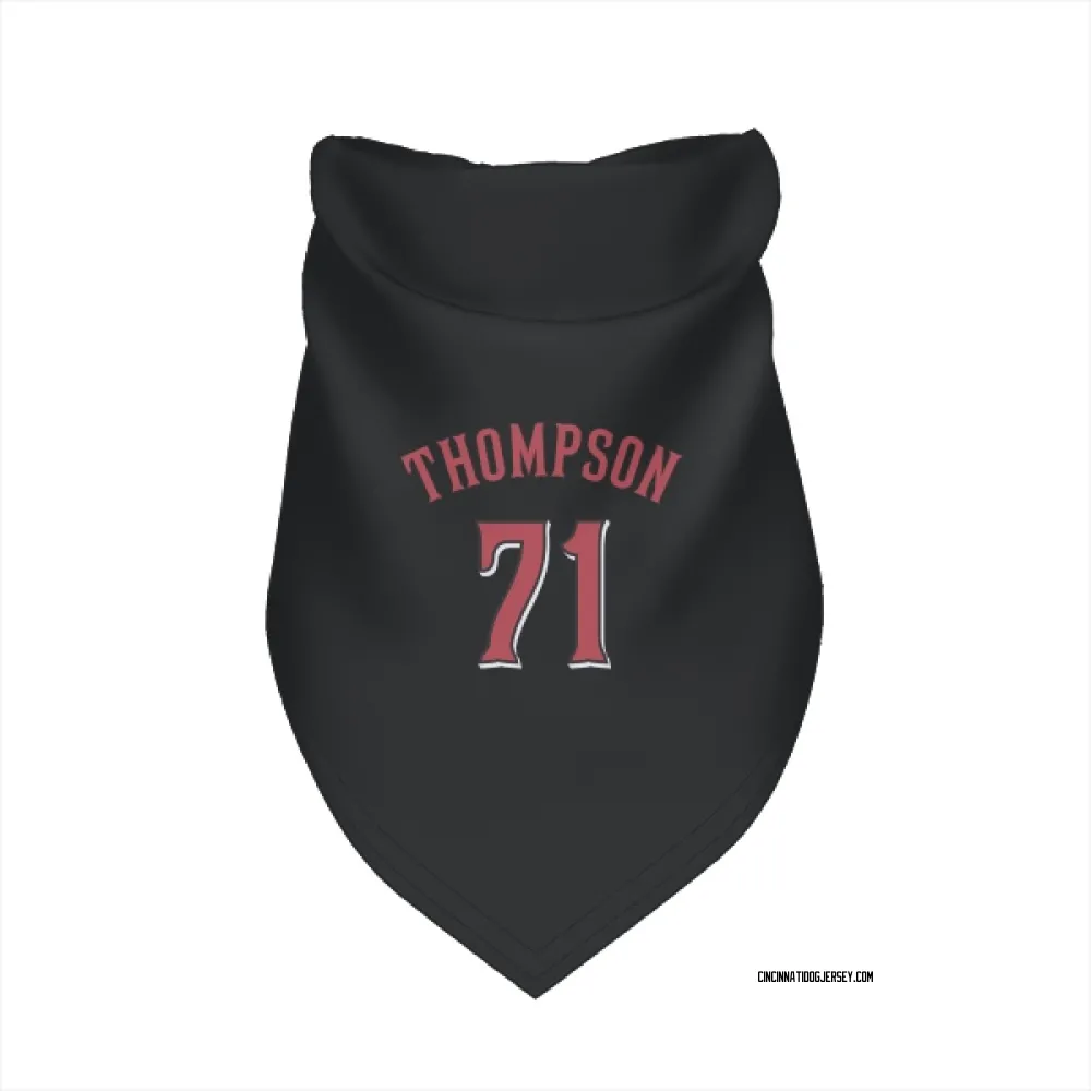 Cincinnati Reds Keegan Thompson Black Pet Bandana for Dog & Cat