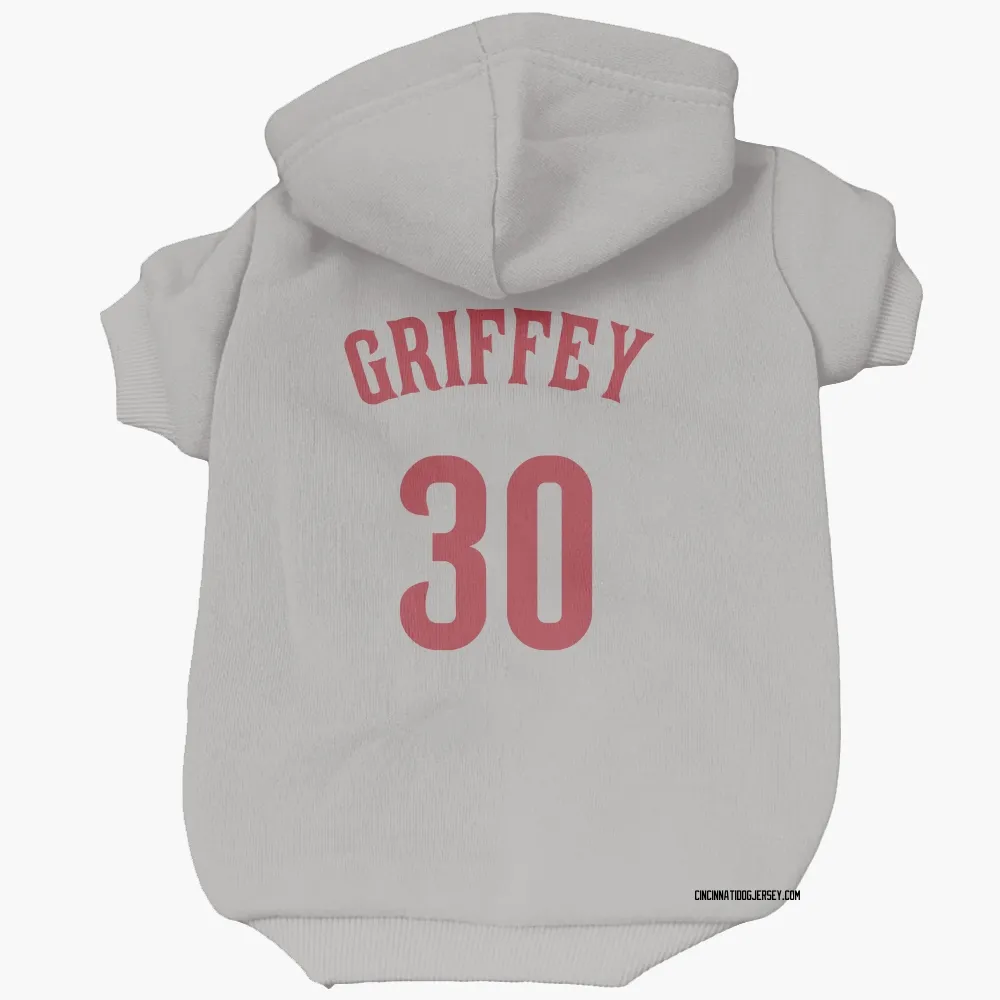 Cincinnati Reds Ken Griffey Gray Pet Hoodie for Dog & Cat