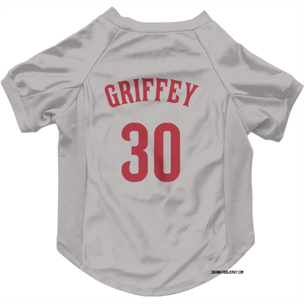 Cincinnati Reds Ken Griffey Gray Pet Jersey for Dog & Cat