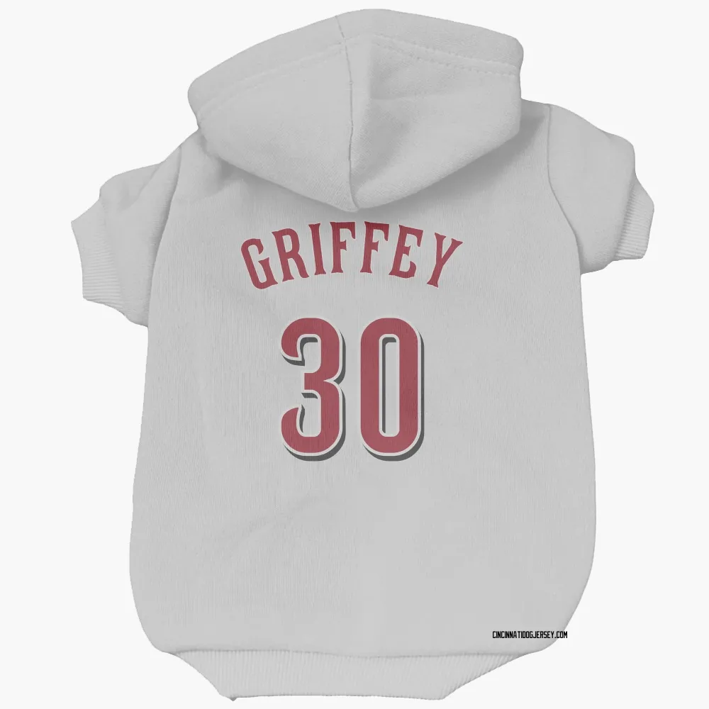 Cincinnati Reds Ken Griffey White Pet Hoodie for Dog & Cat