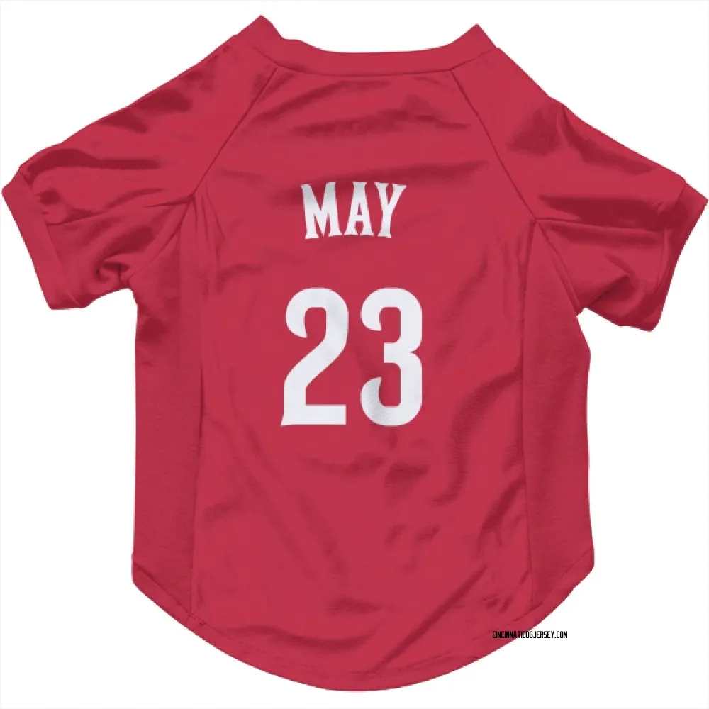 Cincinnati Reds Lee May Red Pet Jersey for Dog & Cat