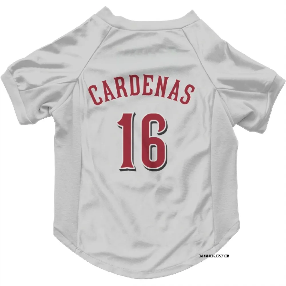 Cincinnati Reds Leo Cardenas White Pet Jersey for Dog & Cat