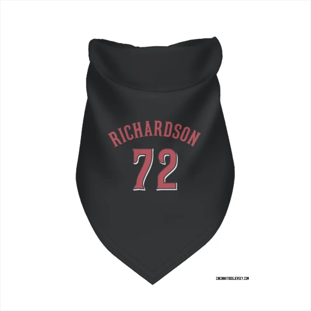 Cincinnati Reds Lyon Richardson Black Pet Bandana for Dog & Cat