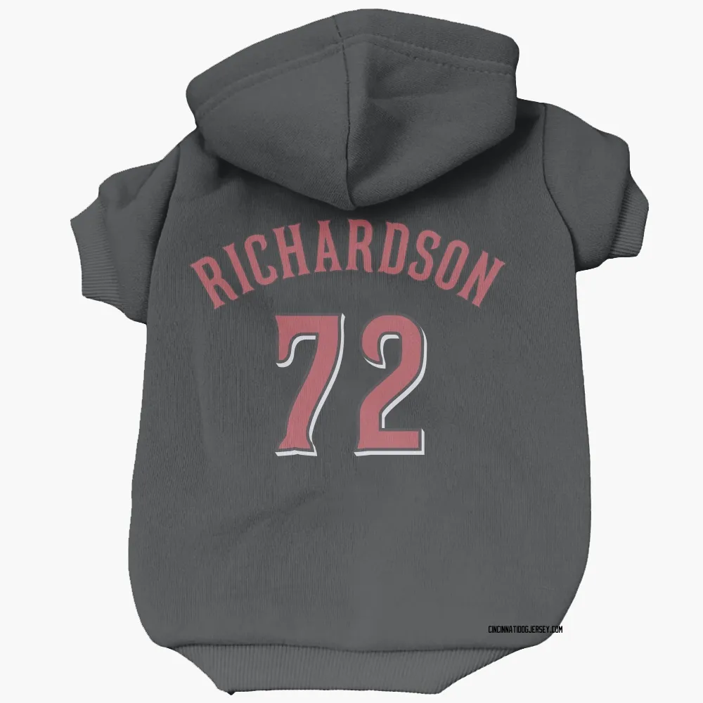 Cincinnati Reds Lyon Richardson Black Pet Hoodie for Dog & Cat